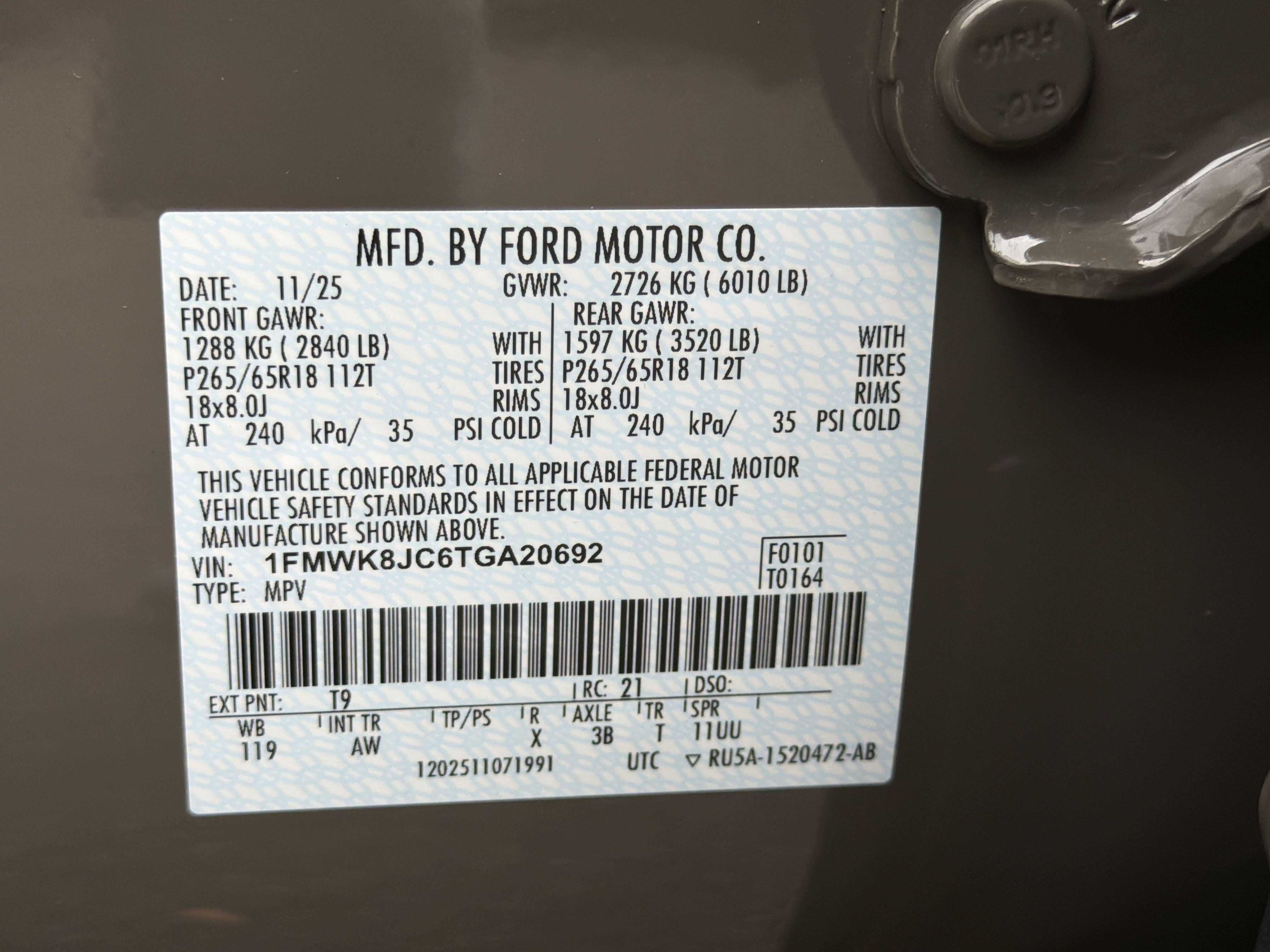 Used 2026 Ford Explorer Tremor w/ Tremor Ultimate Package AWD/4WD image 34