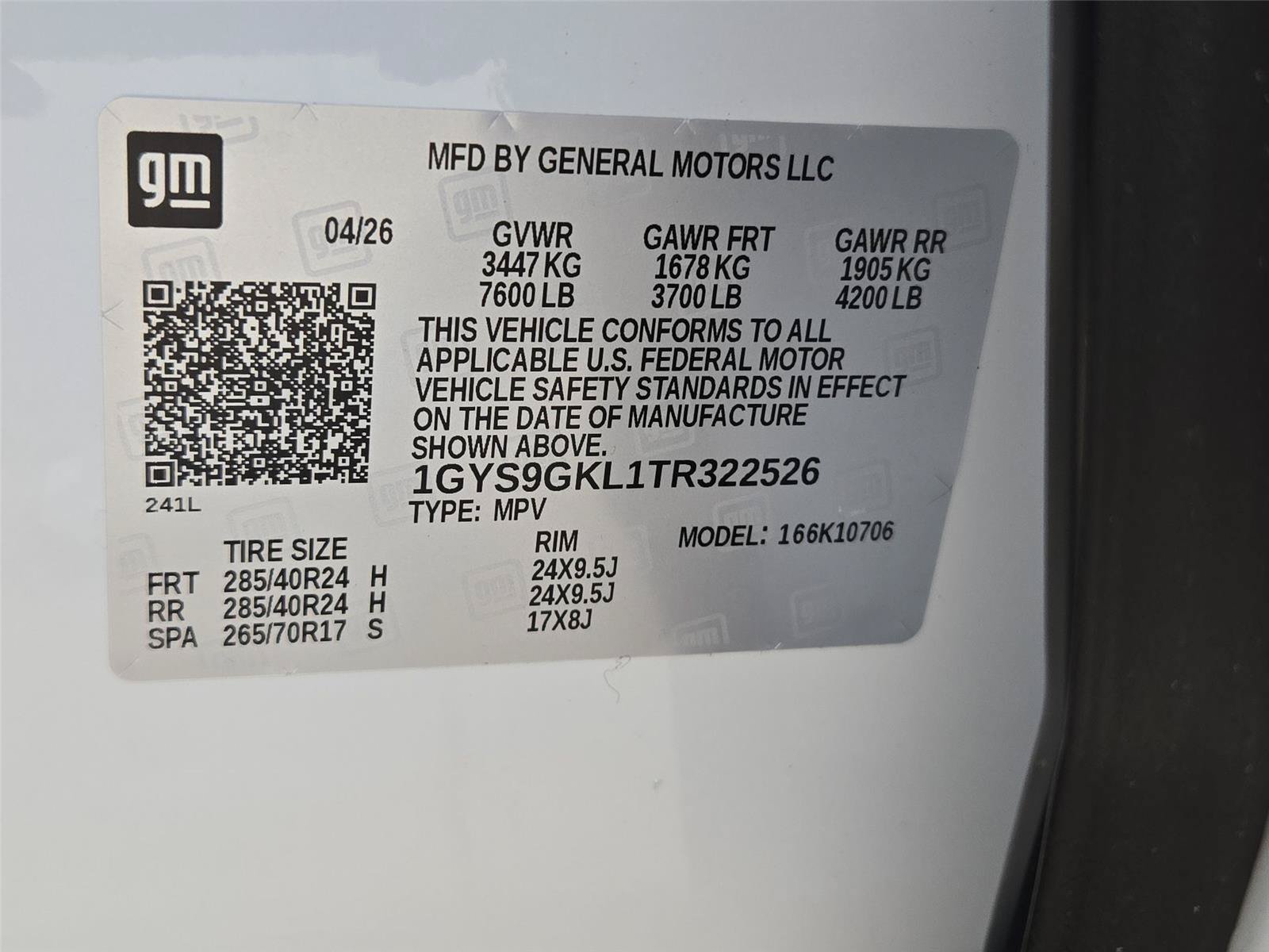 New 2026 Cadillac Escalade Platinum Sport w/ LPO, ONYX Package AWD/4WD image 34