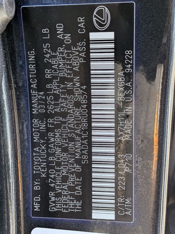 Used 2024 Lexus ES 300h w/ Premium Package FWD image 26