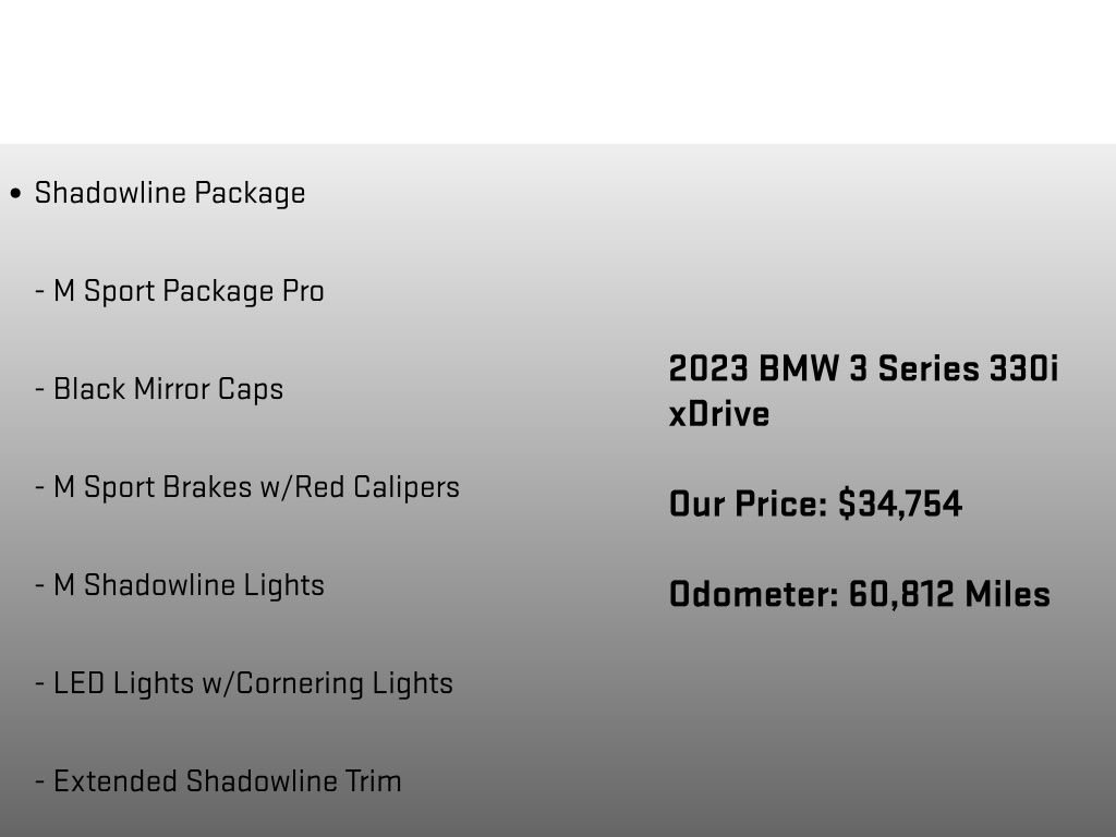 Used 2023 BMW 330i xDrive Sedan w/ M Sport Package AWD/4WD image 12