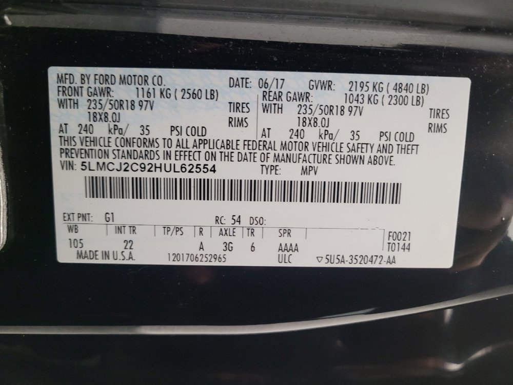 Used 2017 Lincoln MKC Select w/ Select Plus Package image 33