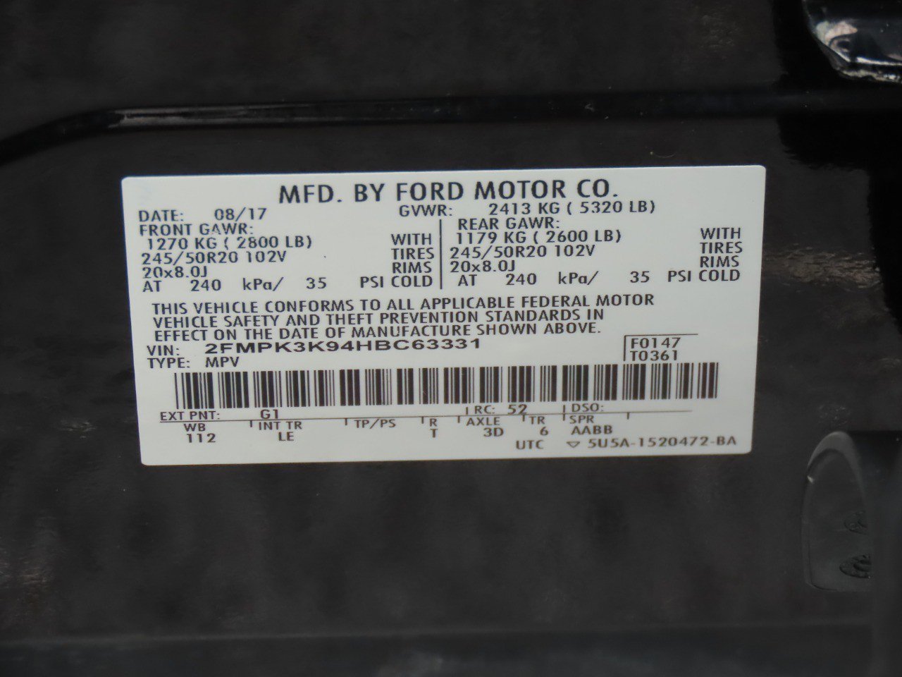 Used 2017 Ford Edge Titanium w/ Technology Package FWD image 33