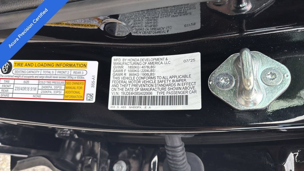 Certified 2025 Acura Integra A-Spec FWD image 38