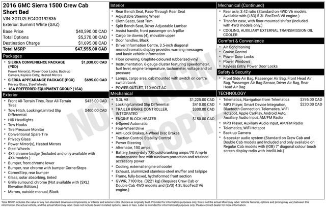 Used 2016 GMC Sierra 1500 4x4 Crew Cab w/ Sierra Convenience Package image 6