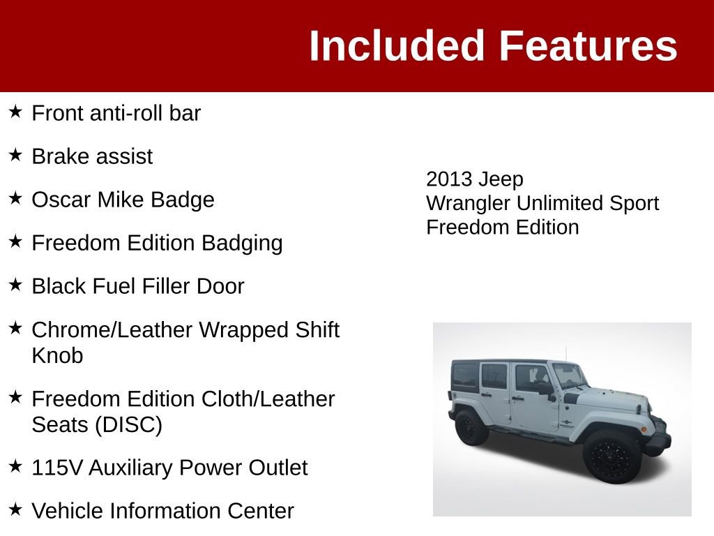 Used 2013 Jeep Wrangler Unlimited Sport AWD/4WD image 4