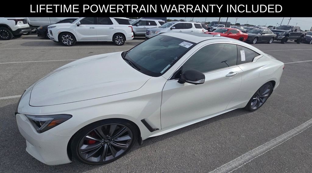 Certified 2022 INFINITI Q60 Red Sport 400 w/ Carbon Fiber Package RWD image 2