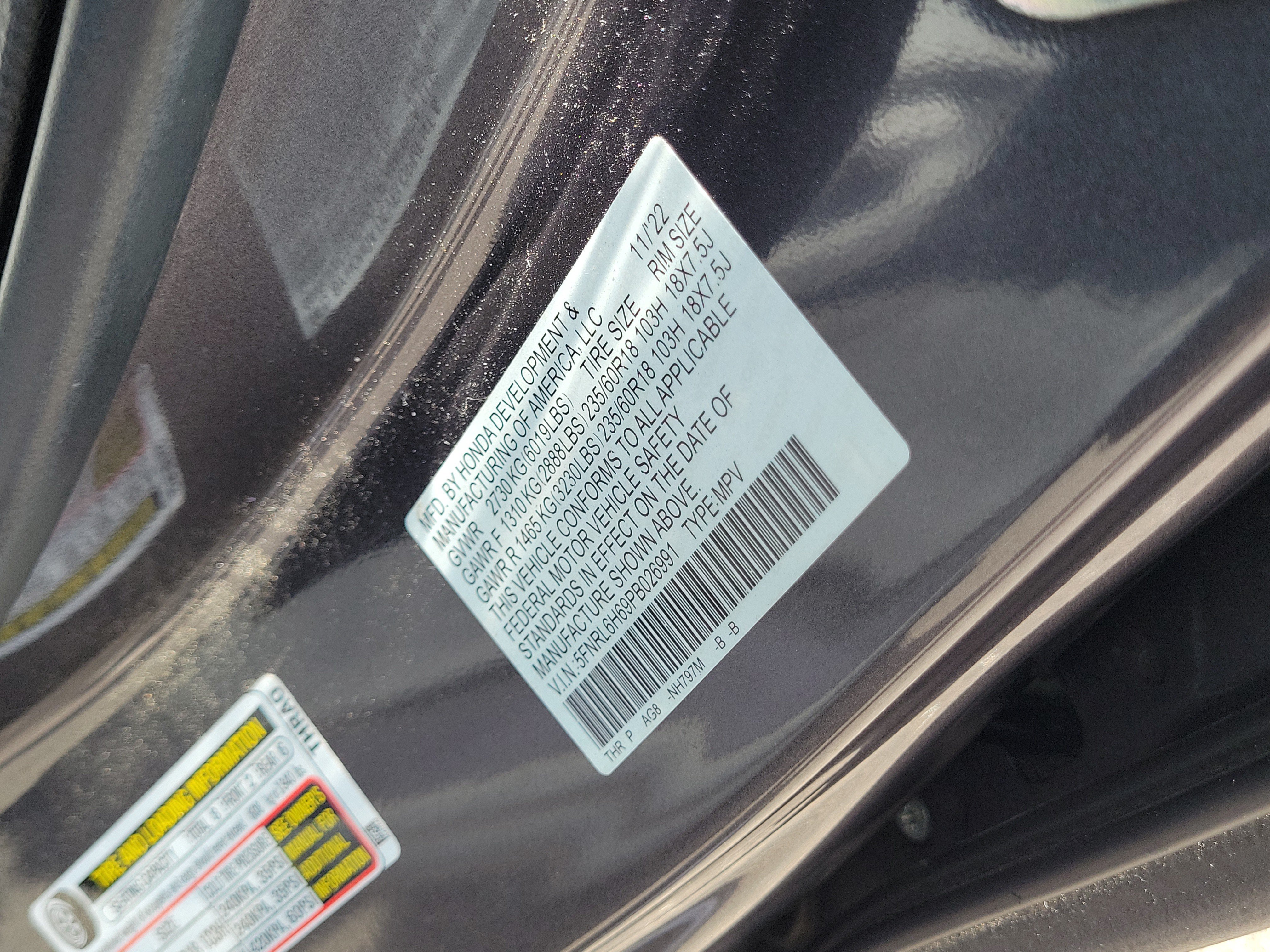 Certified 2023 Honda Odyssey EX-L image 35