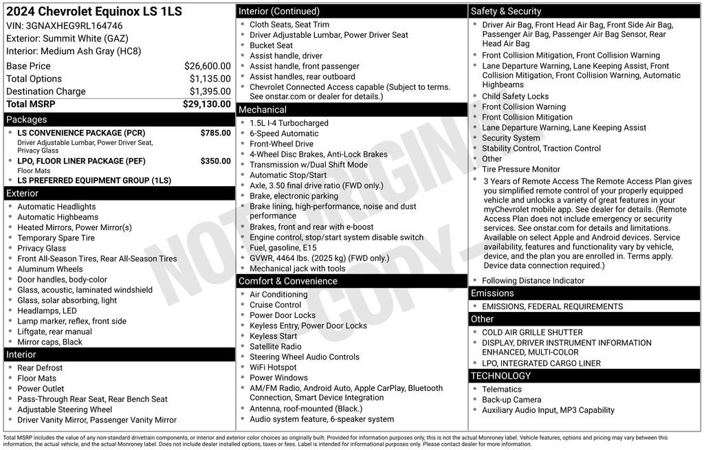 Certified 2024 Chevrolet Equinox LS w/ LS Convenience Package image 34