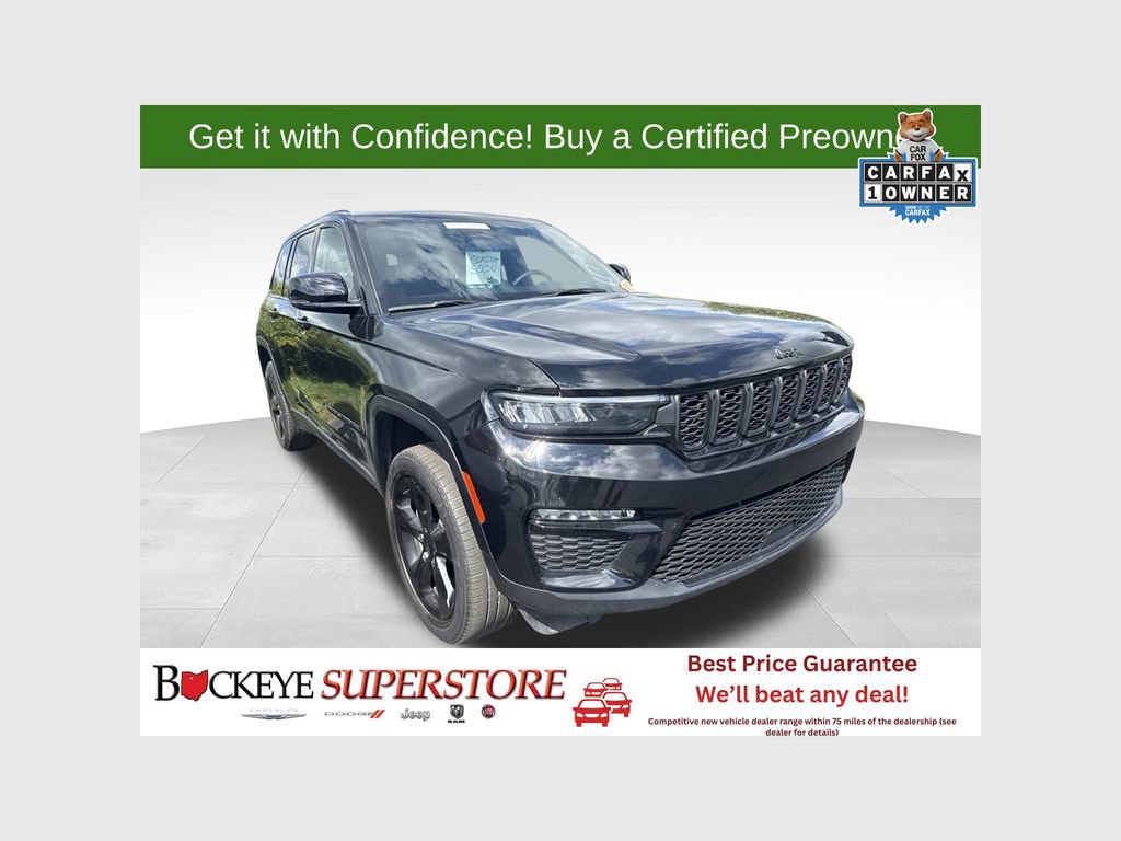 Certified 2024 Jeep Grand Cherokee Limited w/ Black Appearance Package