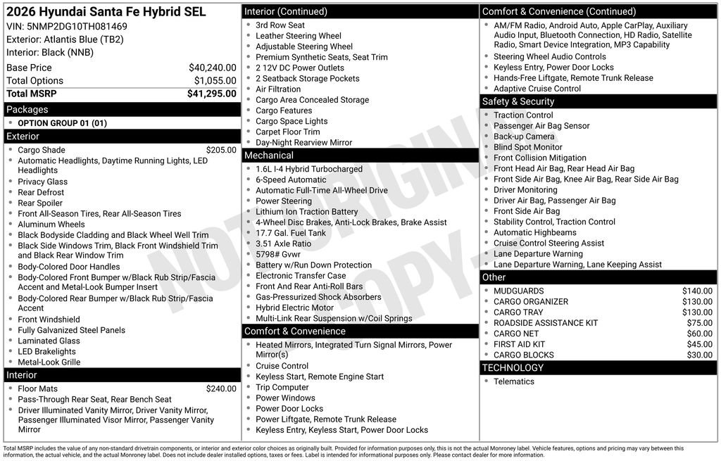 New 2026 Hyundai Santa Fe SEL image 43