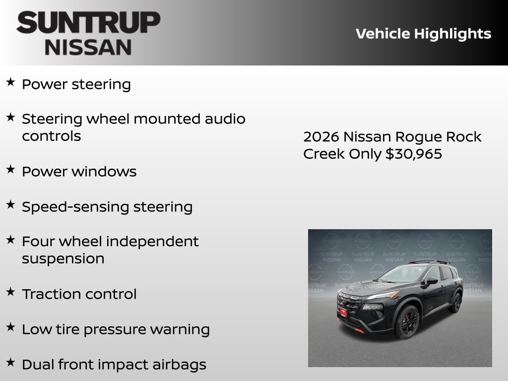 New 2026 Nissan Rogue Rock Creek image 8