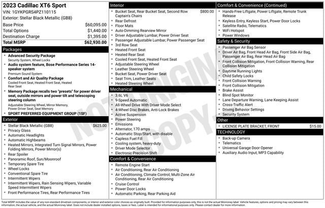 Certified 2023 Cadillac XT6 Sport AWD/4WD image 37