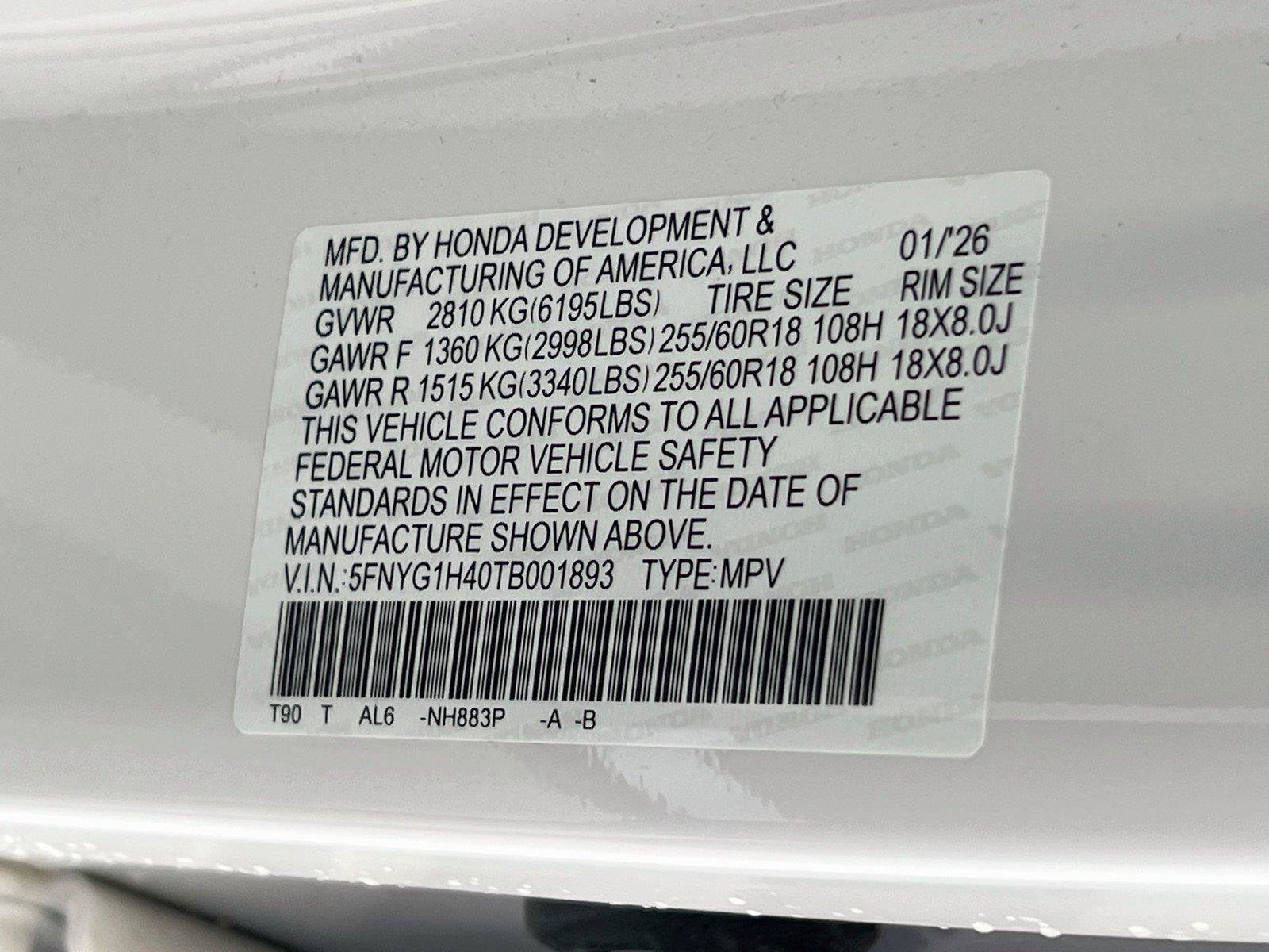 Certified 2026 Honda Pilot EX-L image 31
