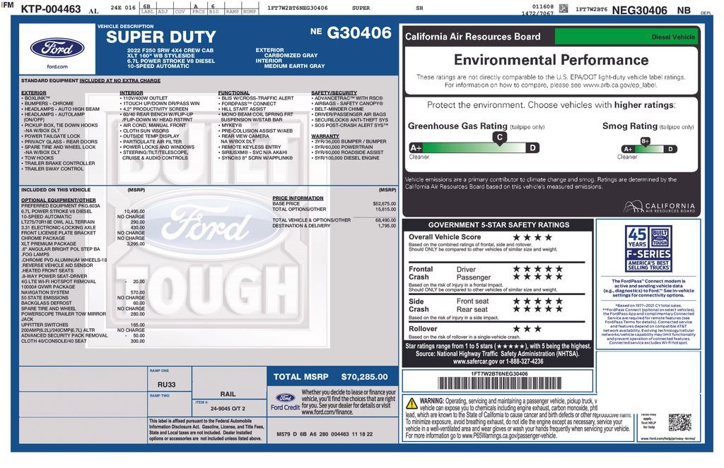 Used 2022 Ford F250 XLT w/ XLT Premium Package AWD/4WD image 5