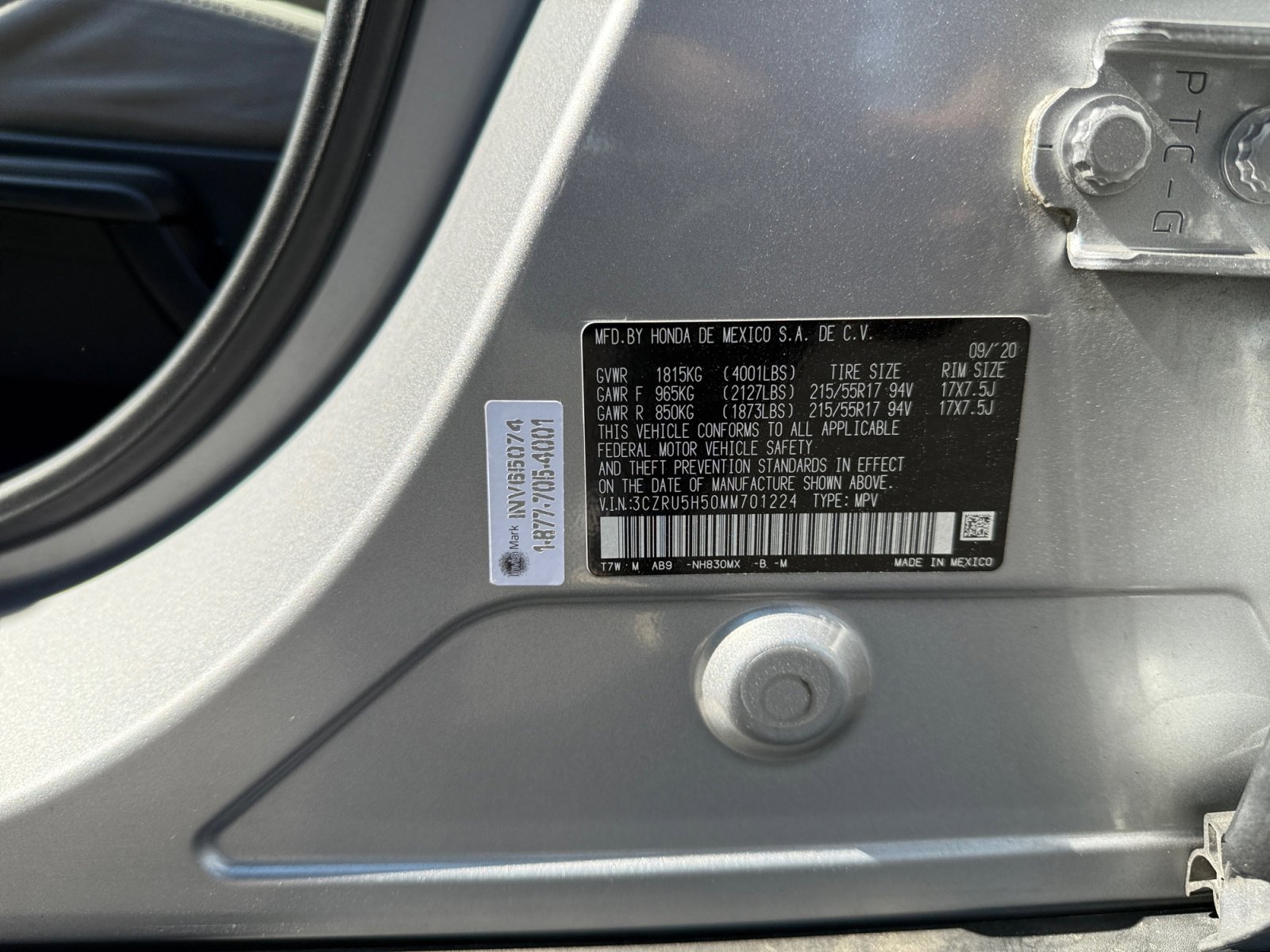 Used 2021 Honda HR-V EX image 25