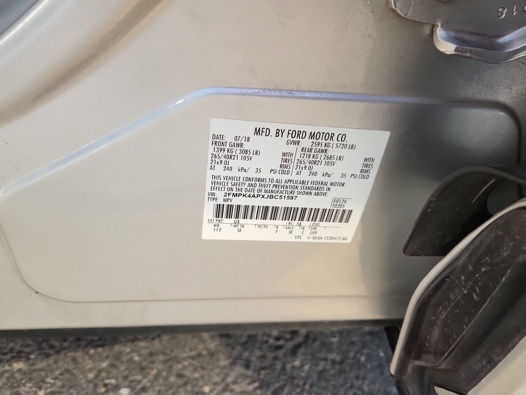 Used 2018 Ford Edge Sport w/ Equipment Group 401A AWD/4WD image 19