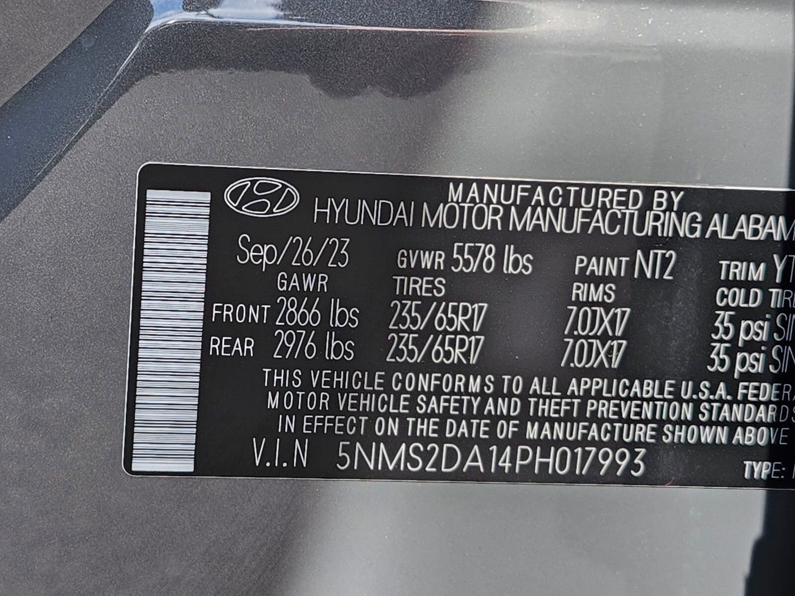 Certified 2023 Hyundai Santa Fe Blue AWD/4WD image 32