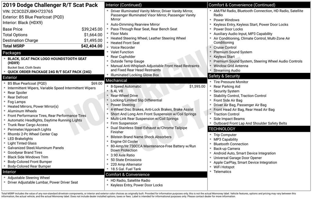 Used 2019 Dodge Challenger R/T Scat Pack image 30
