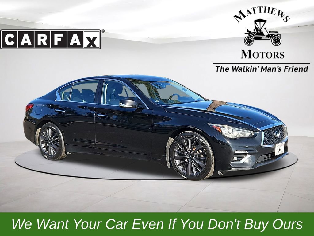 Used 2022 INFINITI Q50 Luxe w/ Cargo Package image 1