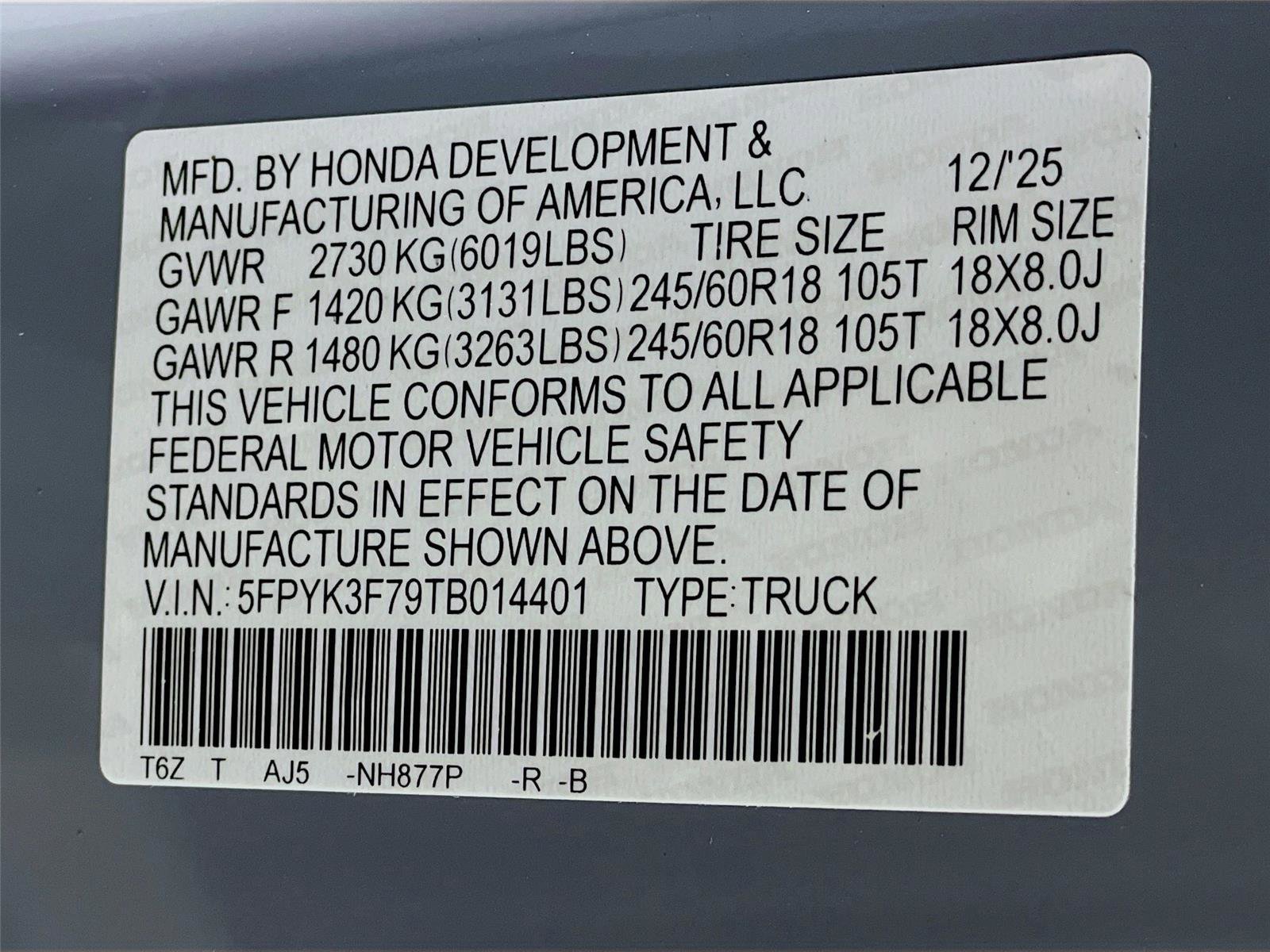 New 2026 Honda Ridgeline TrailSport+ image 24