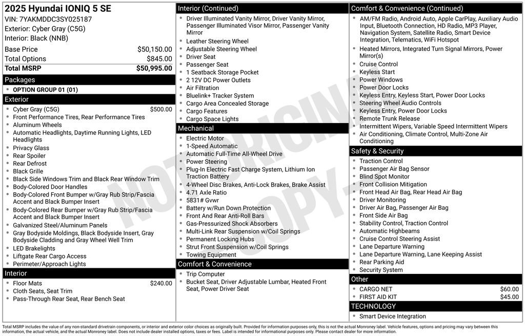 New 2025 Hyundai Ioniq 5 SE image 26
