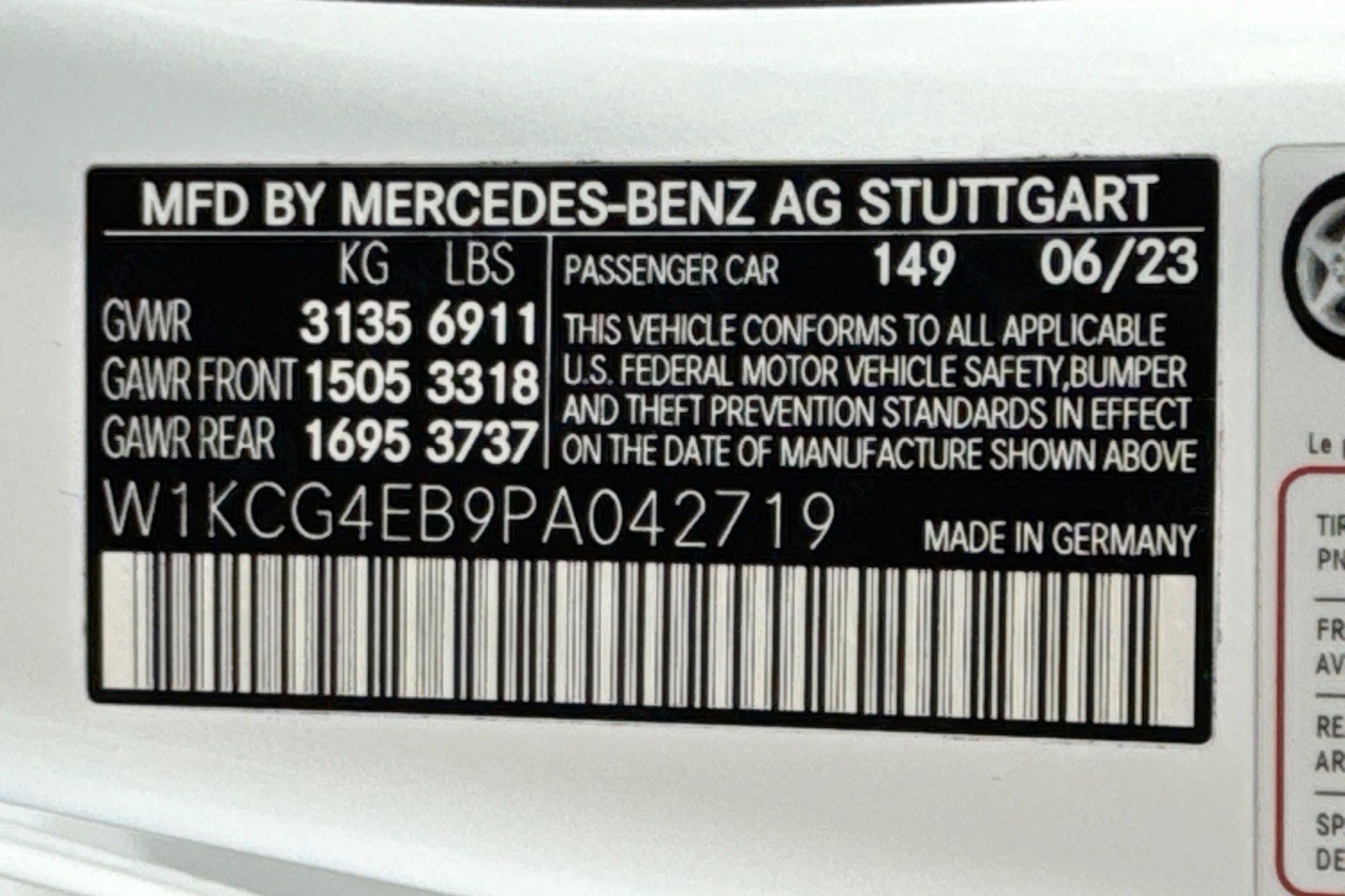 Certified 2023 Mercedes-Benz EQS 580 4MATIC Sedan image 30