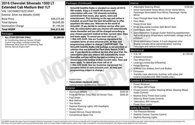 Used 2016 Chevrolet Silverado 1500 LT w/ All Star Edition image 31