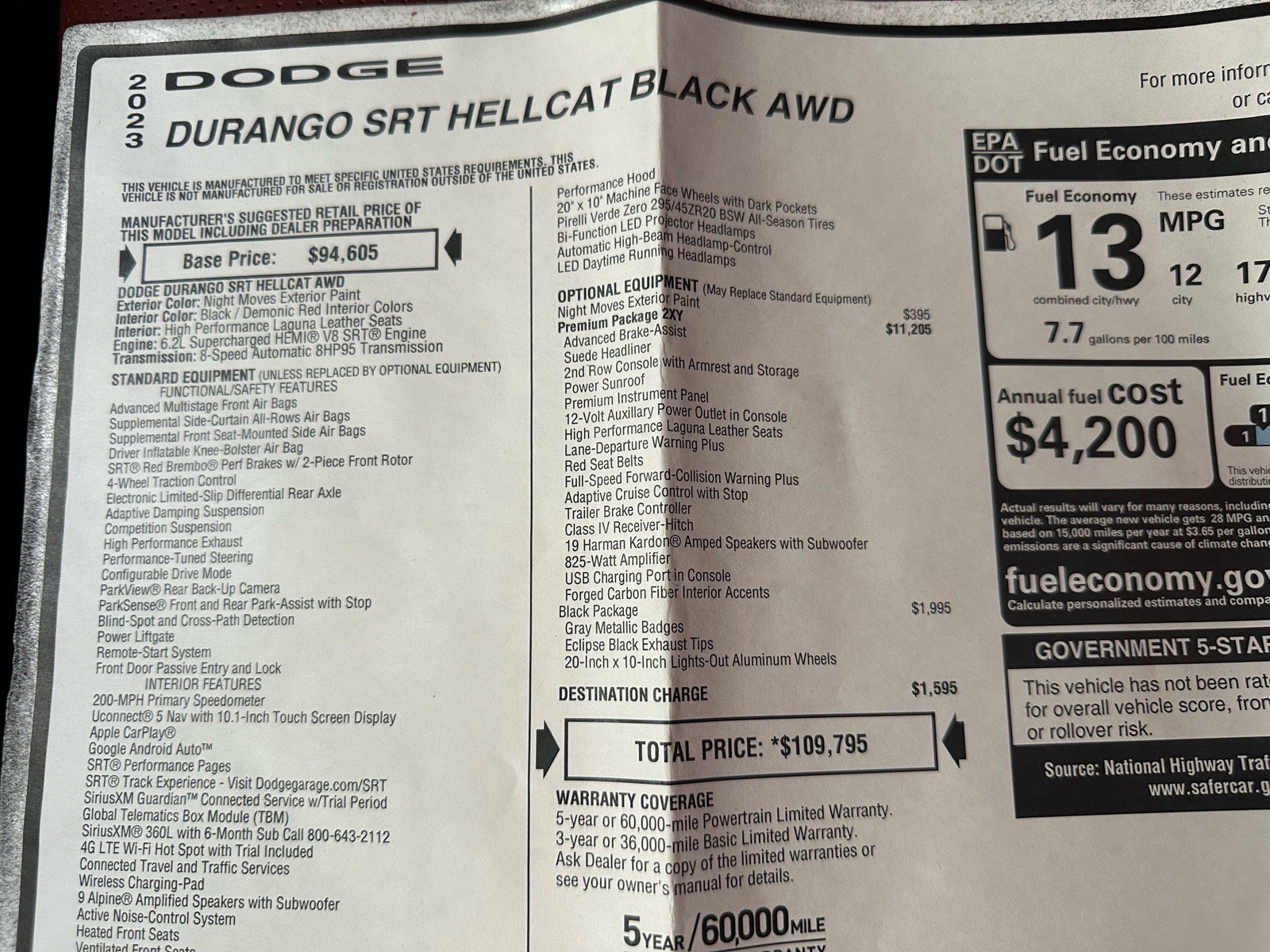 Used 2023 Dodge Durango SRT Hellcat image 39