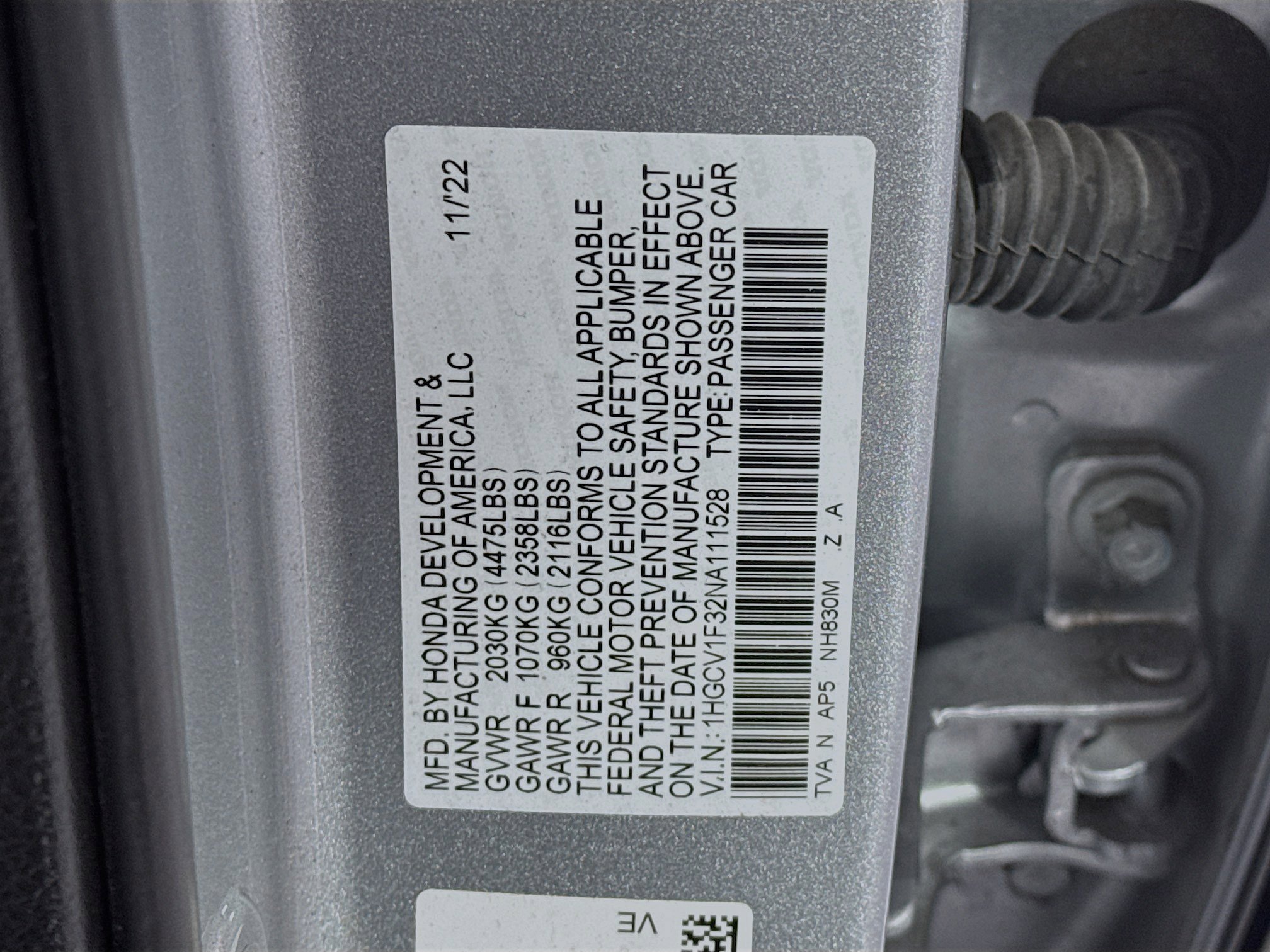 Certified 2022 Honda Accord Sport image 29