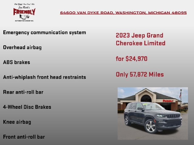 Used 2023 Jeep Grand Cherokee Limited AWD/4WD image 20