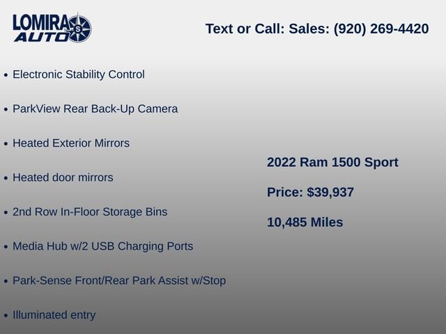 Used 2022 RAM 1500 Sport w/ Rebel Level 2 Equipment Group AWD/4WD image 9