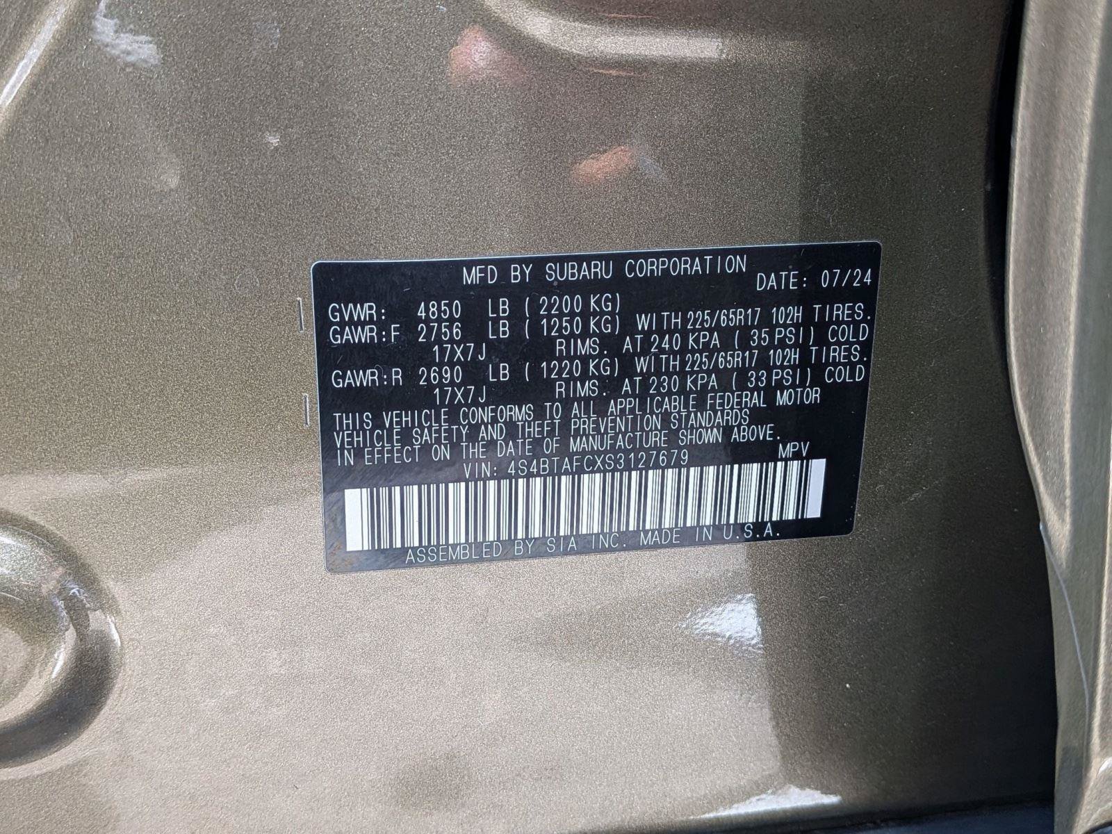 Certified 2025 Subaru Outback Premium AWD/4WD image 68