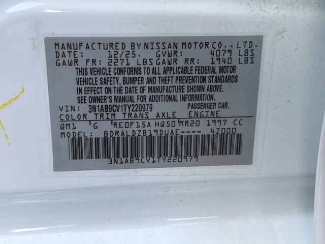 Certified 2026 Nissan Sentra SV w/ SV Convenience Package FWD image 33