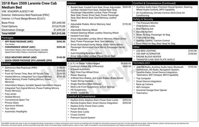 Used 2018 RAM 2500 Laramie w/ Off Road Package image 34