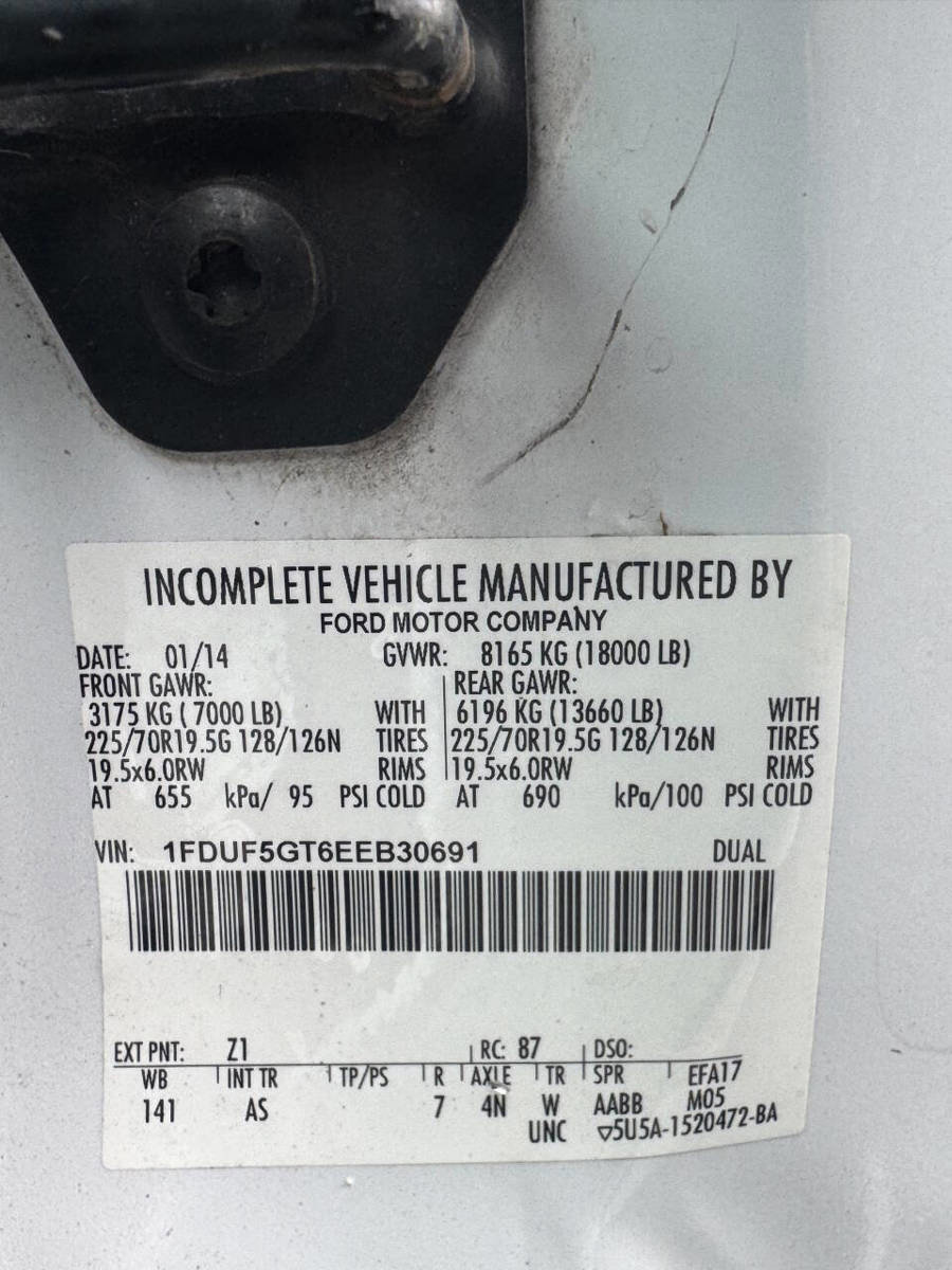 Used 2014 Ford F550 2WD Regular Cab Super Duty w/ Snow Plow Prep Package image 24