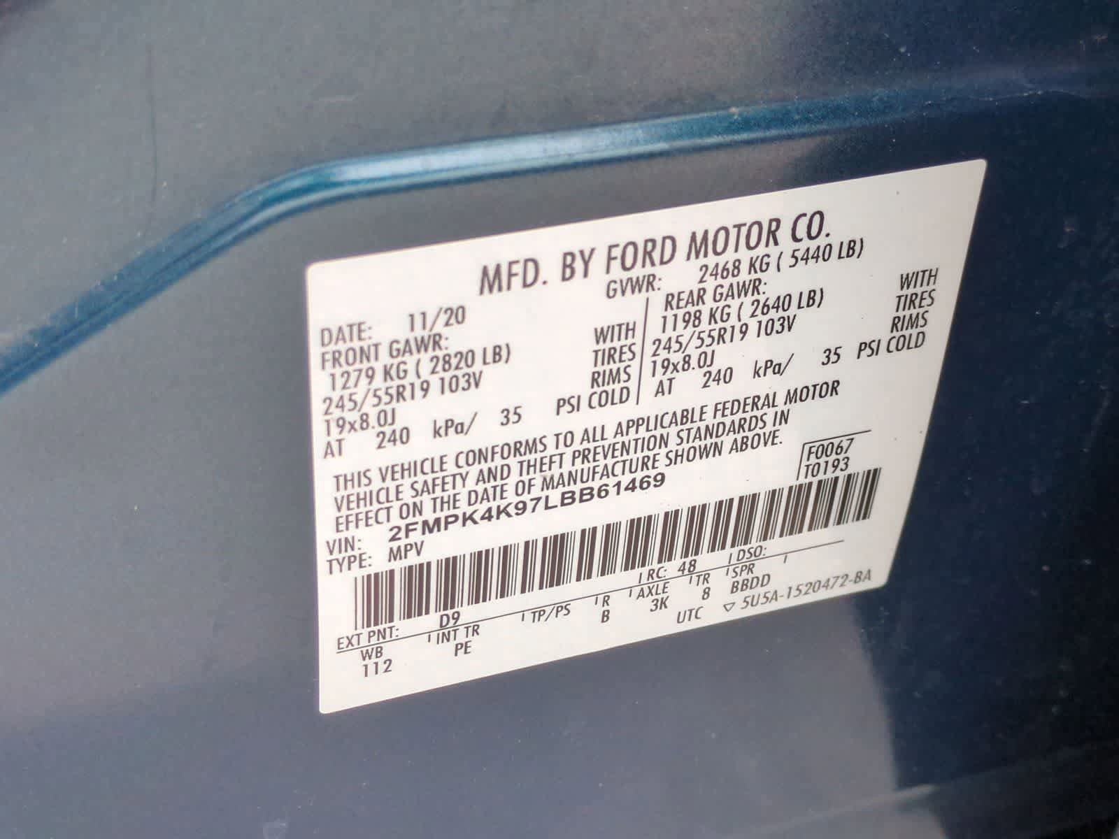 Used 2020 Ford Edge Titanium w/ Equipment Group 301A AWD/4WD image 38