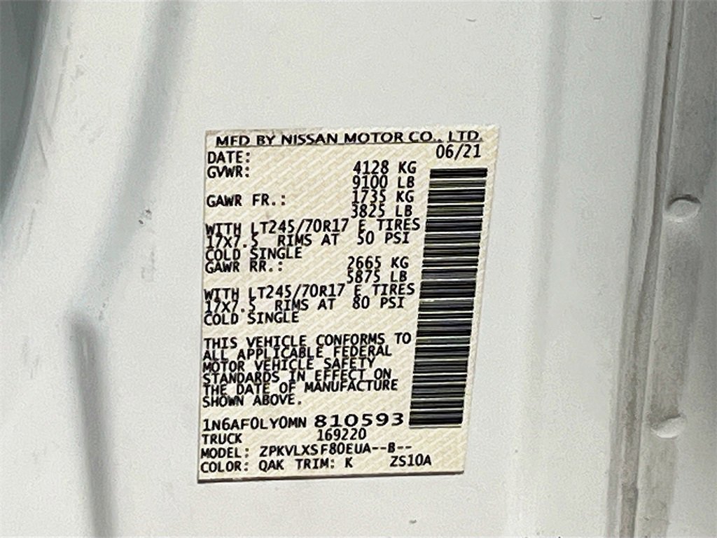 Used 2021 Nissan NV 2500 SV image 29