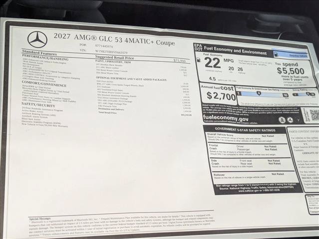 New 2027 Mercedes-Benz GLC 53 AMG 4MATIC Coupe image 19