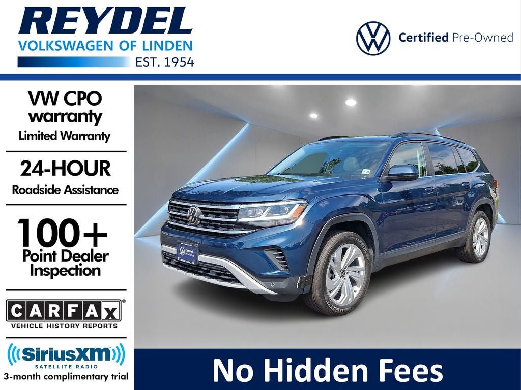 Certified 2023 Volkswagen Atlas SE w/ Panoramic Sunroof Package AWD/4WD image 1