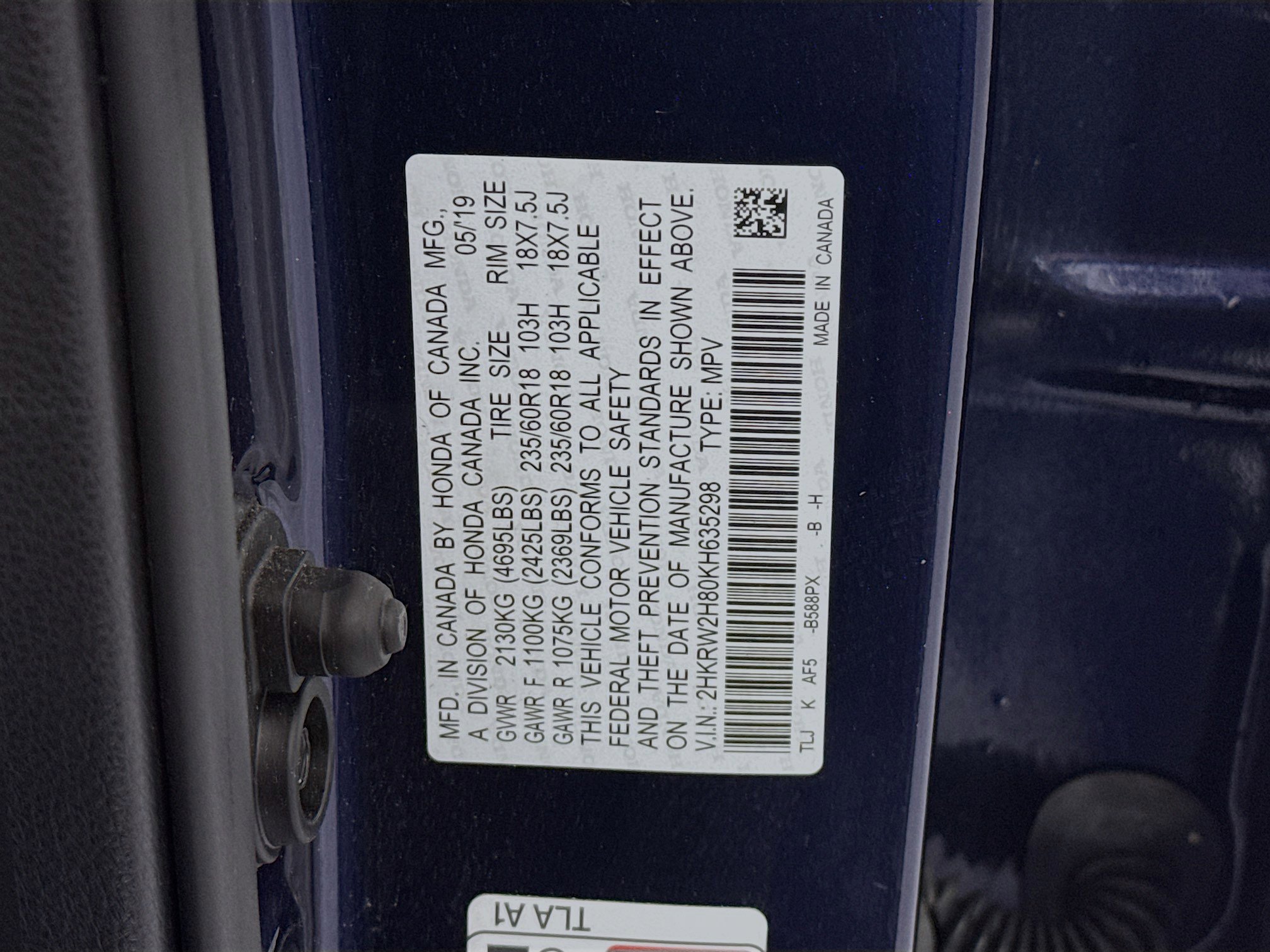 Certified 2019 Honda CR-V EX-L image 32