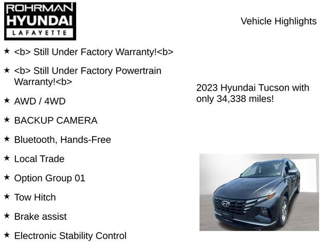 Used 2023 Hyundai Tucson SEL AWD/4WD image 7