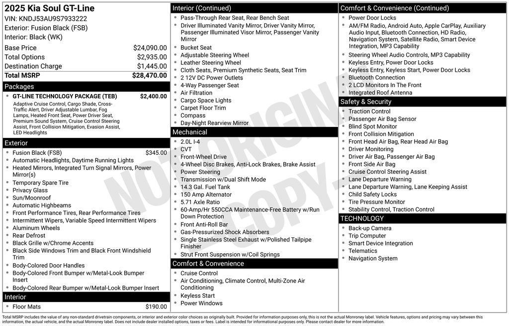 Used 2025 Kia Soul GT-Line w/ GT-Line Technology Package image 41