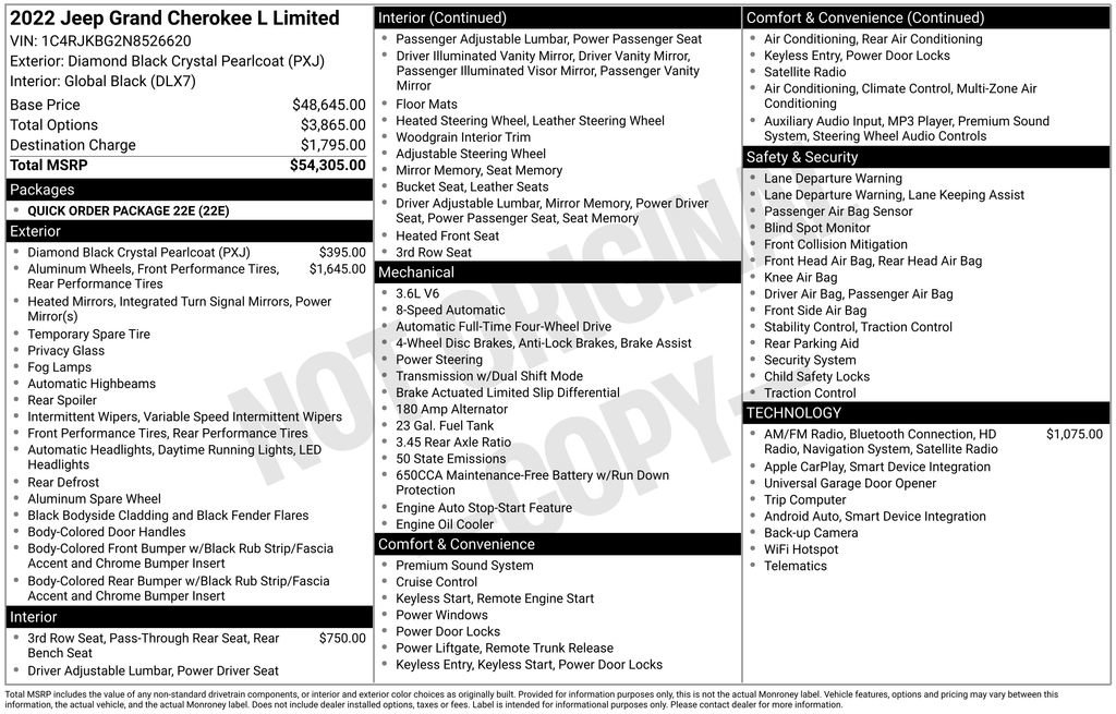 Used 2022 Jeep Grand Cherokee L Limited image 42