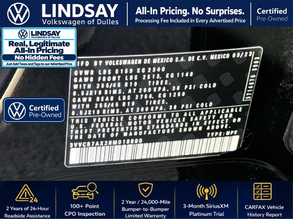 Used 2024 Volkswagen Tiguan SE R-Line FWD image 28