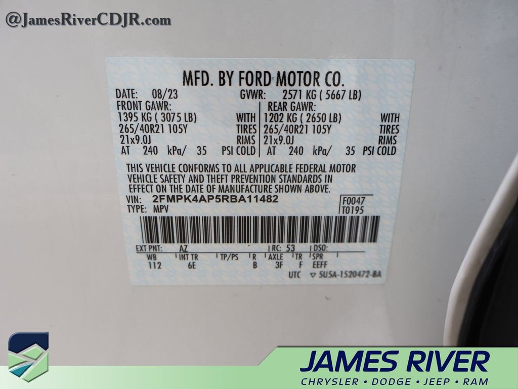 Used 2024 Ford Edge ST w/ Equipment Group 401A image 41