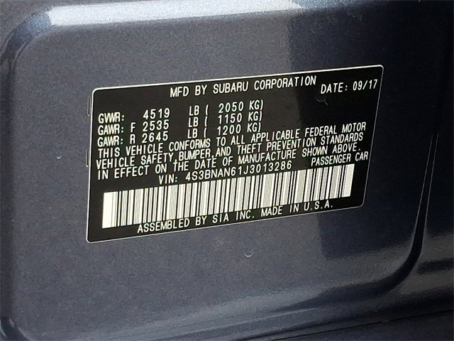 Used 2018 Subaru Legacy 2.5i Limited image 30