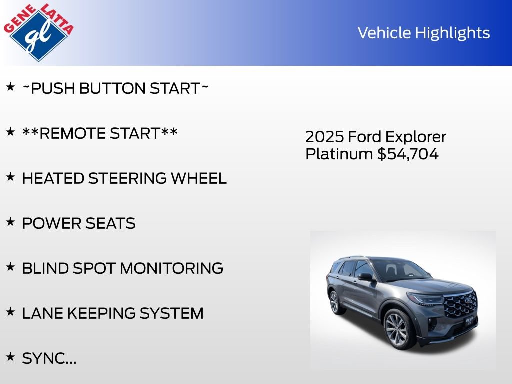 Certified 2025 Ford Explorer Platinum w/ Ultimate Package AWD/4WD image 34