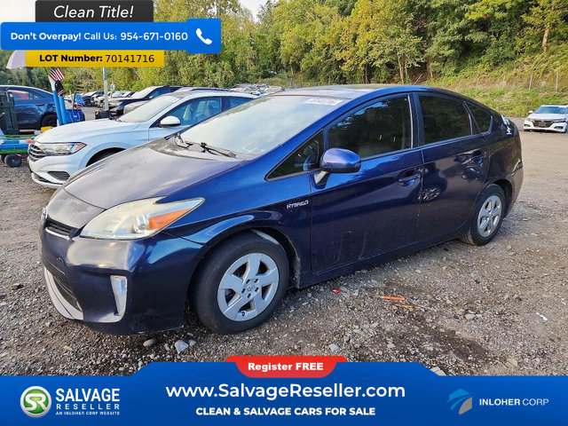 Used 2013 Toyota Prius Three w/ Solar Roof Pkg FWD image 1