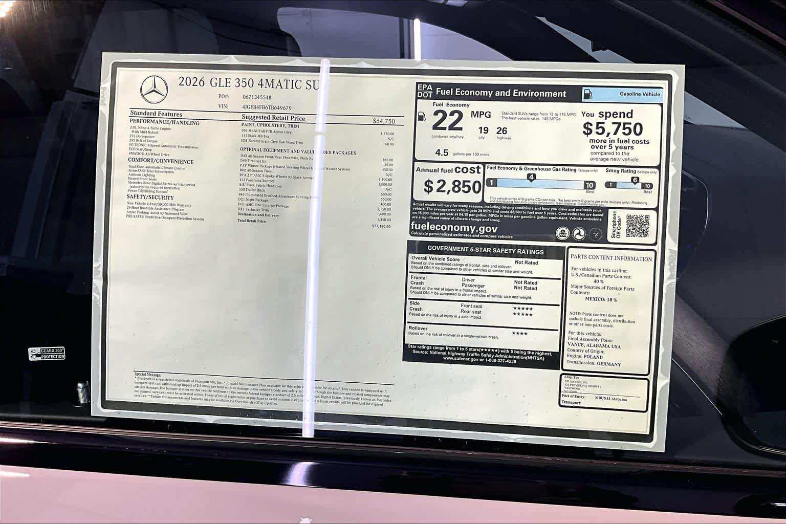 New 2026 Mercedes-Benz GLE 350 4MATIC image 18