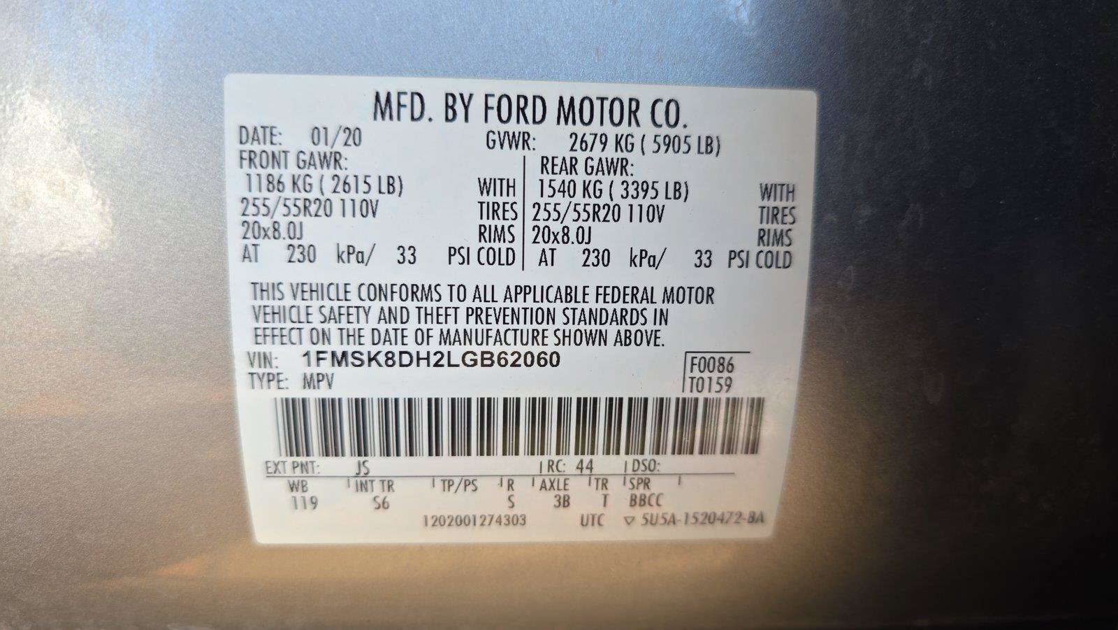 Used 2020 Ford Explorer XLT w/ Equipment Group 202A AWD/4WD image 30
